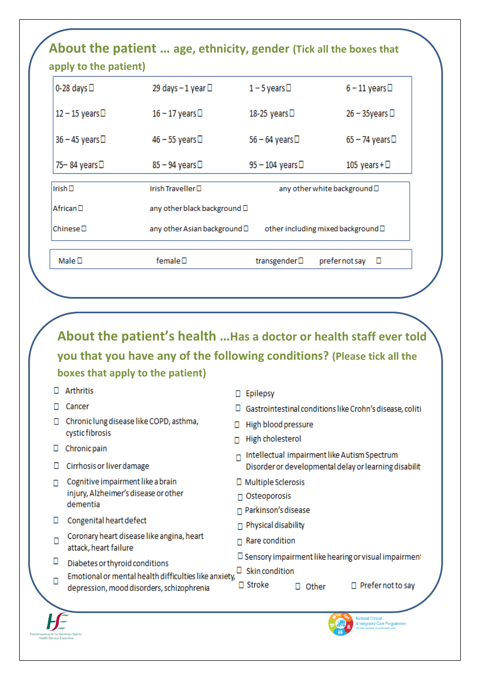 Patient Satisfaction Survey - Health Service Executive (Hse), Page 12