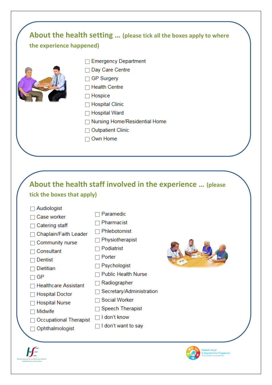Patient Satisfaction Survey - Health Service Executive (Hse), Page 13