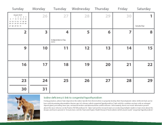 Monthly Animal Health Calendar - University of Saskatchewan, Page 17