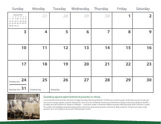 Monthly Animal Health Calendar - University of Saskatchewan, Page 27