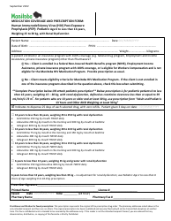 Medication Coverage and Prescription Form - Human Immunodeficiency Virus (HIV) Post-exposure Prophylaxis (Pep): Adult and Pediatric 13 Years and Older and Weighing at Least 30 Kg - Manitoba, Canada, Page 4