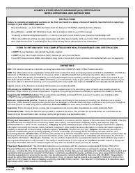 VA Form 10-7959C CHAMPVA Other Health Insurance (OHI) Certification, Page 2