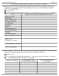 Form SSA-454-BK Continuing Disability Review Report, Page 6