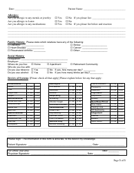 New Orthopedic Patient Medical History Form - the Institute for Advanced Orthopaedics, Page 3