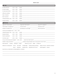 New Patient History Form - Norton Cancer Institute, Page 5