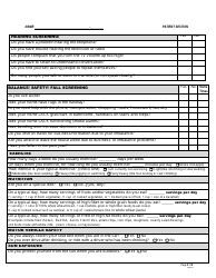 Medicare Wellness Visit Patient Questionnaire, Page 5