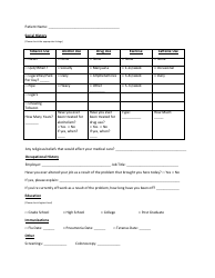 Initial Clinical History and Physical Form - Georgetown Medical Clinic, Page 4