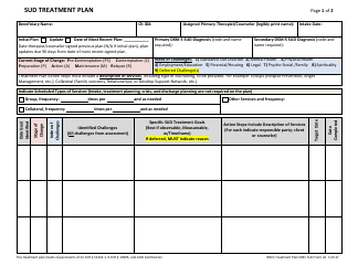 Document preview: Sud Treatment Plan - Alameda County, California