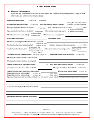 Law Firm Client Intake Form: Personal Injury - Dickson Davis Law Firm, Page 10