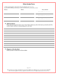Law Firm Client Intake Form: Personal Injury - Dickson Davis Law Firm, Page 5