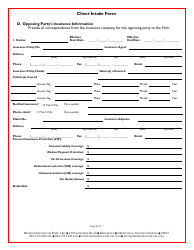 Law Firm Client Intake Form: Personal Injury - Dickson Davis Law Firm, Page 8