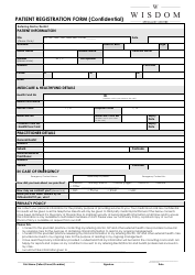 Document preview: Patient Registration Form - Wisdom Specialist Care