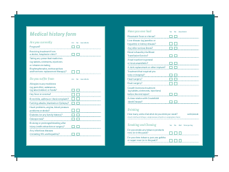 Confidential Medical History Form - High Street Dental, Page 2