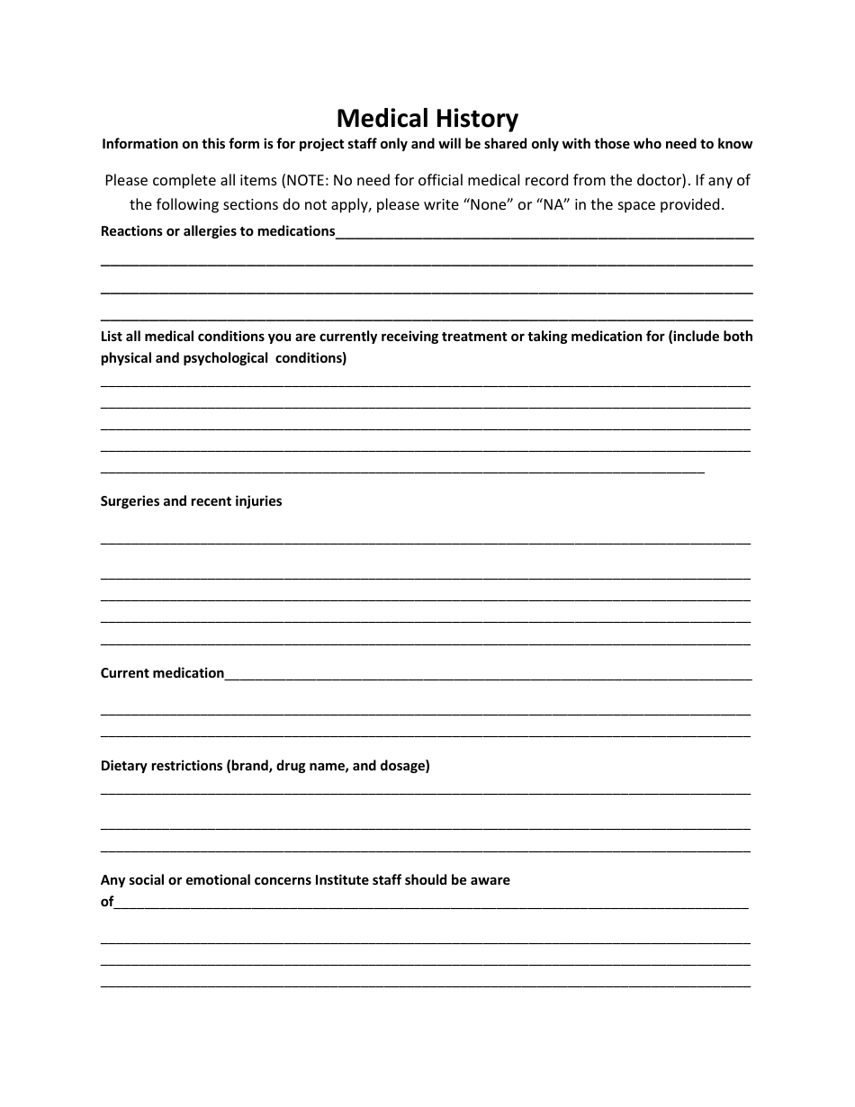 Medical Information Form - Benjamin Franklin Transatlantic Institute Purdue University, Page 2