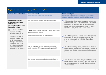 Form J001567 Licensee Risk Assessment and Management Plan Template - South Australia, Australia, Page 10