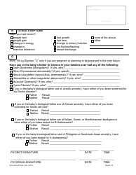 Patient History Questionnaire - Ucla Health System, Page 4