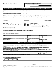 Aetna Assure Premier Plus Plan (HMO D-Snp) Individual Enrollment Request Form, Page 9