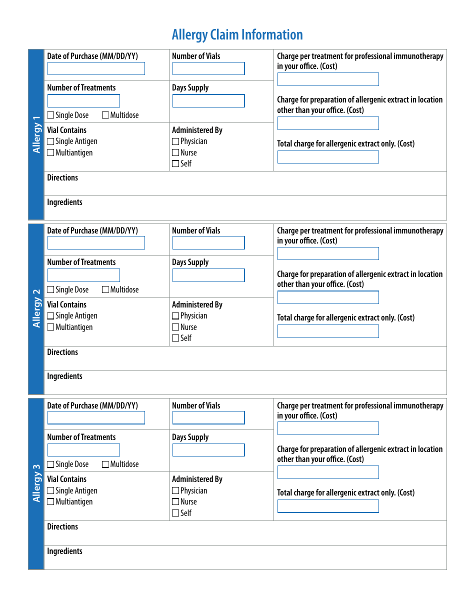 Prescription Reimbursement Claim Form, Page 4