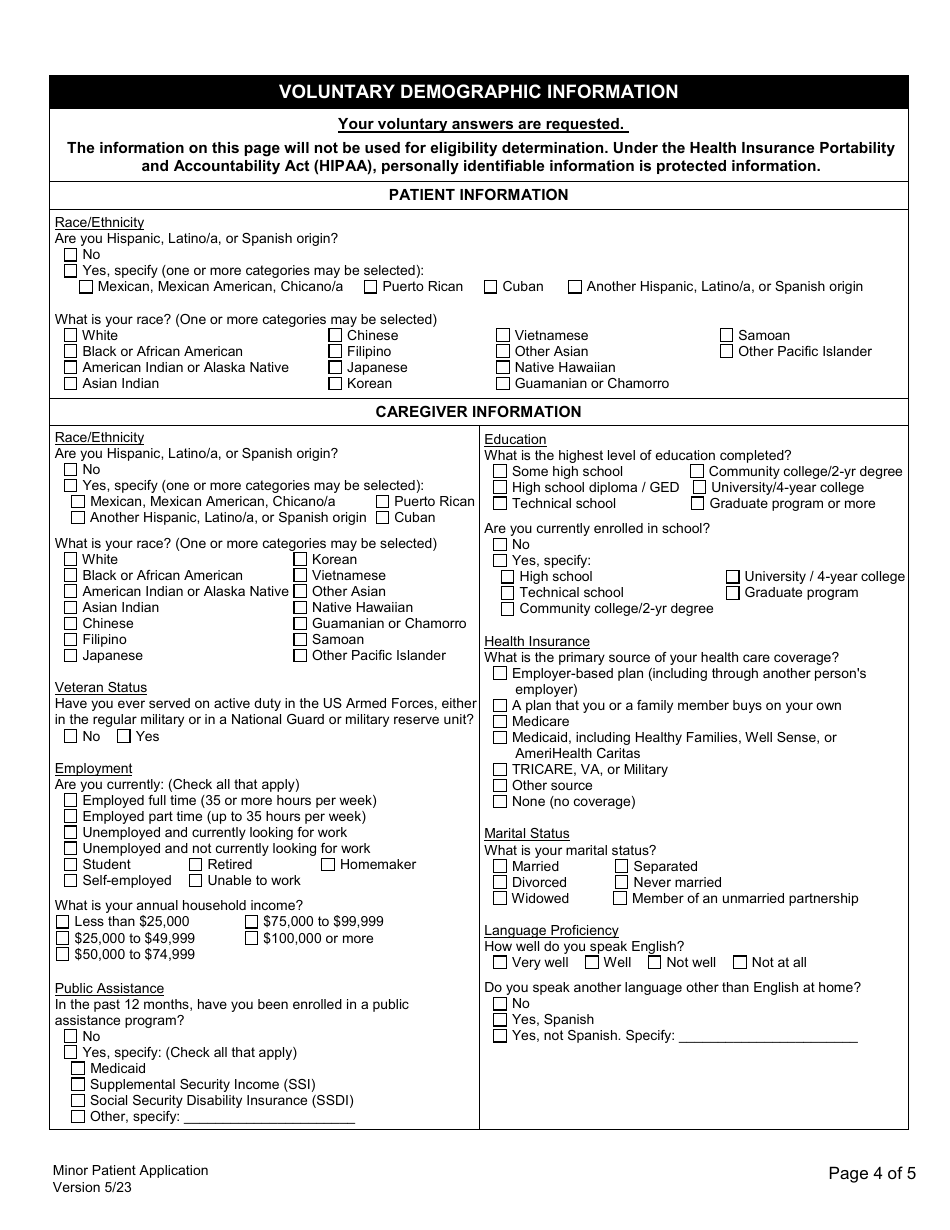 Minor Patient Application for the Therapeutic Use of Cannabis - New Hampshire, Page 6