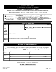 Patient Application for the Therapeutic Use of Cannabis - New Hampshire, Page 3