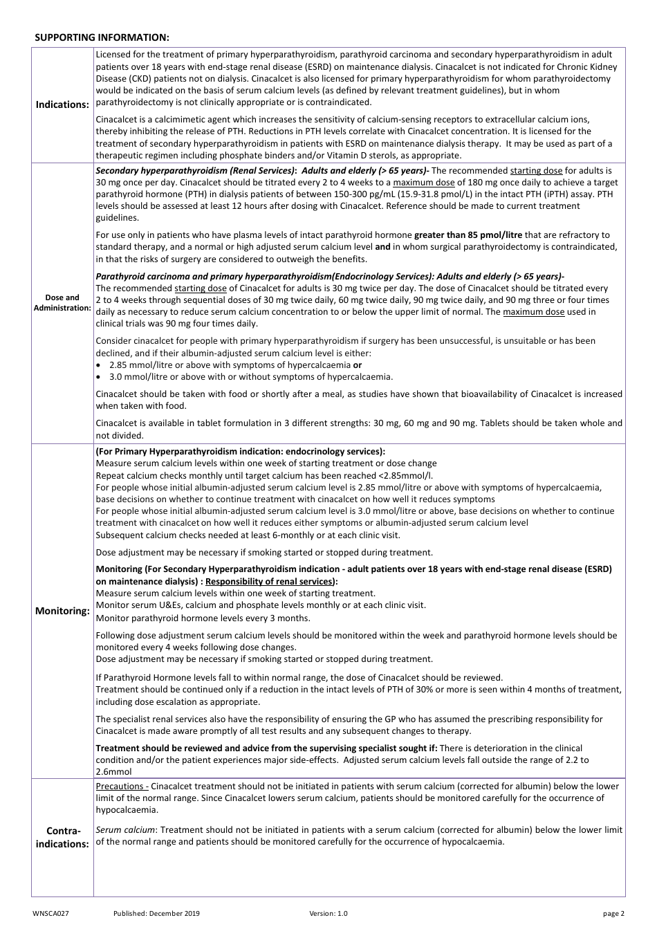 Form WNSCA027 Warwickshire North Shared Care Agreement - United Kingdom, Page 2