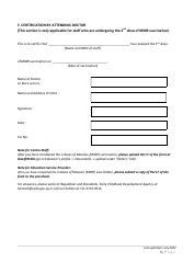 Pre-employment Medical Report Form for Early Childhood Development Centre Staff and Education Service Providers - Singapore, Page 6