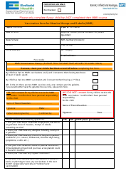 Vaccination Form for Measles Mumps and Rubella (Mmr) - United Kingdom