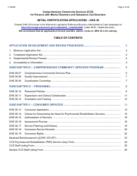 Form F-00482 Comprehensive Community Services (Ccs) for Persons With Mental Disorders and Substance Use Disorders Initial Certification Application - Chapter DHS 36 - Wisconsin, Page 2