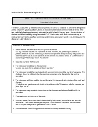 Short Assessment of Health Literacy-Spanish (Sahl-S), Page 2