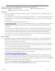 Form MH731 Behavioral Health Screening Form to Obtain Behavioral Health Assessment - County of Los Angeles, California, Page 2