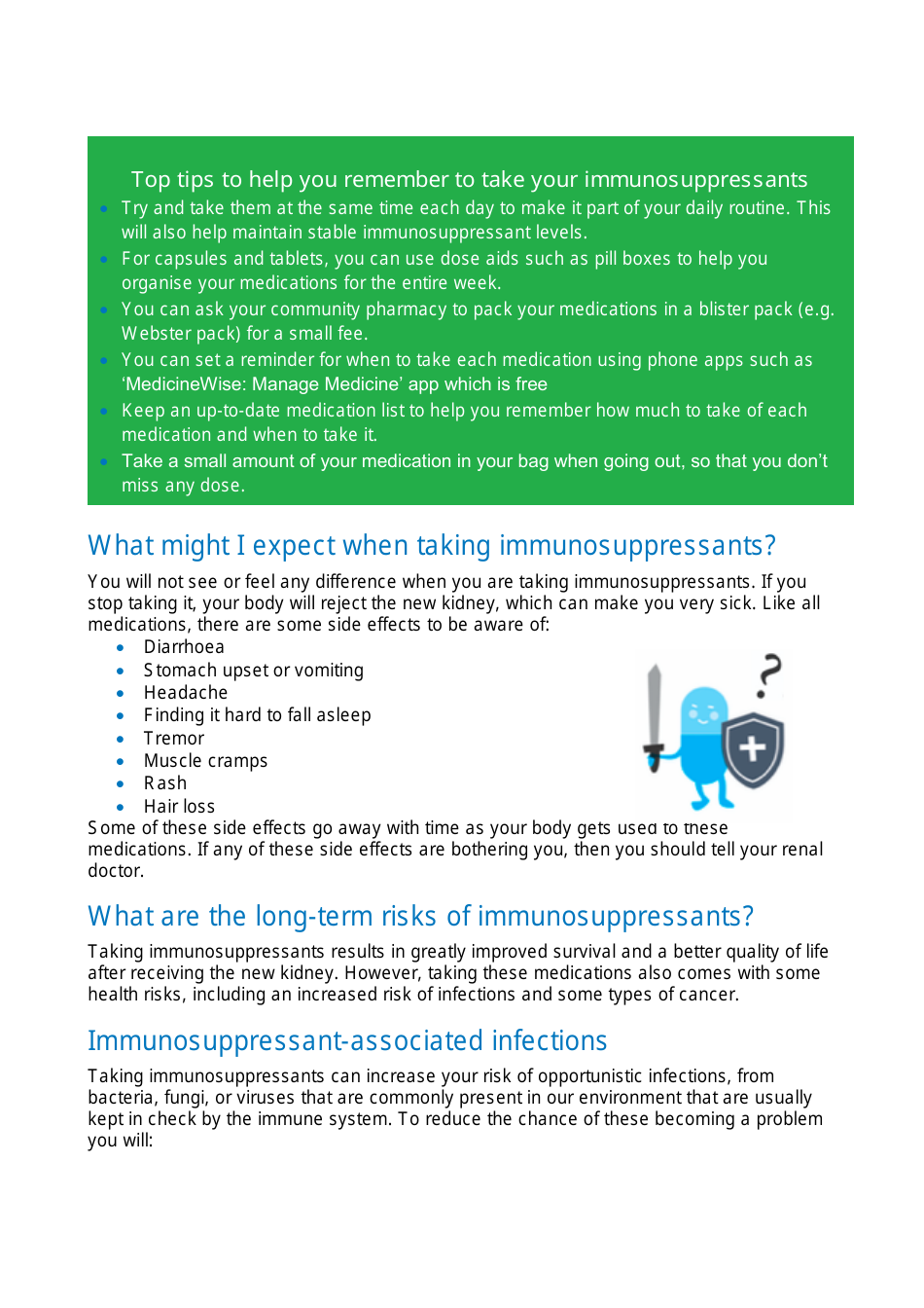 Kidney Transplant Medicine Information - Western Australia, Australia, Page 3
