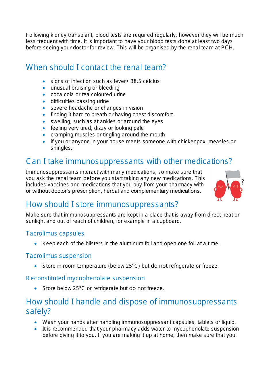 Kidney Transplant Medicine Information - Western Australia, Australia, Page 5