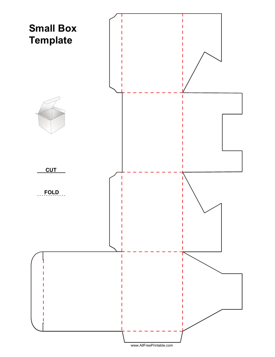 Small Box Template - Printable PDF Design