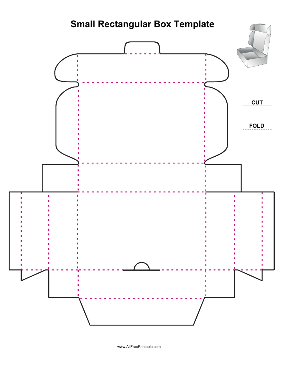 Small Rectangular Box Template Preview