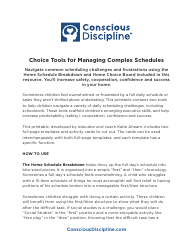 Document preview: Home Schedule Board Templates - Loving Guidance