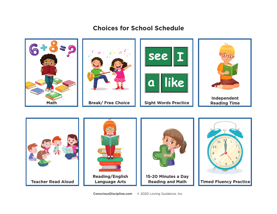 Home Schedule Board Templates - Loving Guidance, Page 6