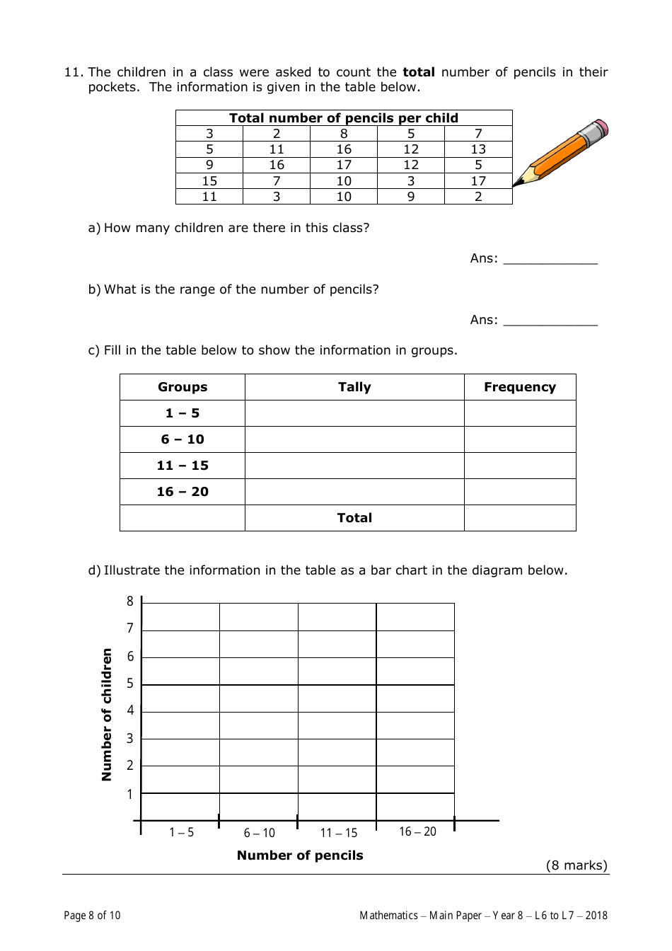 Annual Examinations for Middle Schools 2018, Page 8