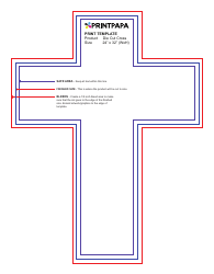 Document preview: Printable Cross Templates