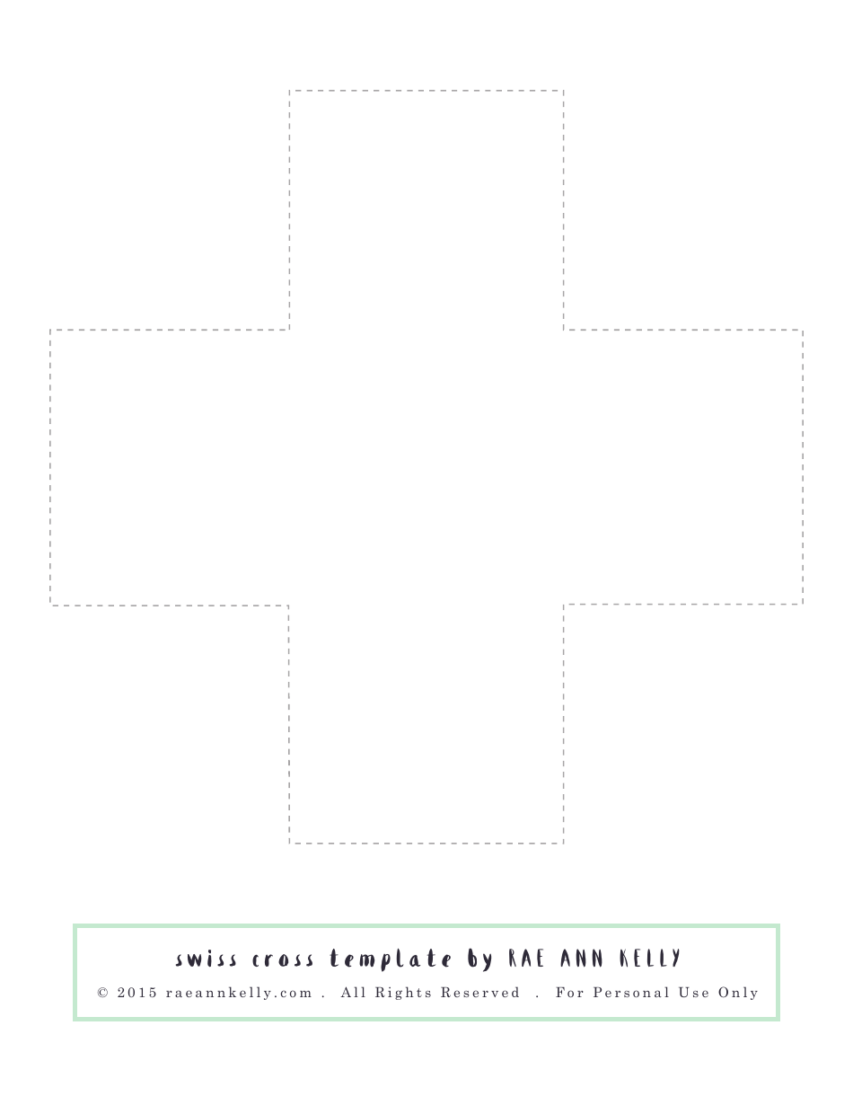 Swiss Cross Template Preview - Templateroller.com