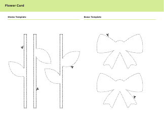 Flower Card Template, Page 2