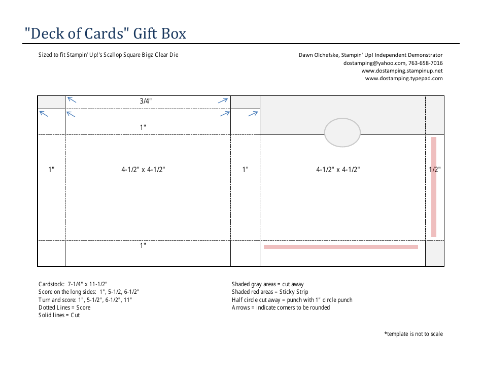Create Beautiful Deck of Cards Gift Box with our Free Template