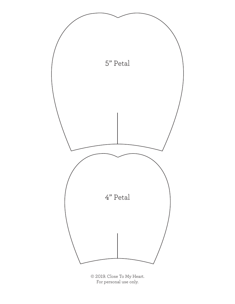 Paper Flower Templates - Close to My Heart, Page 5