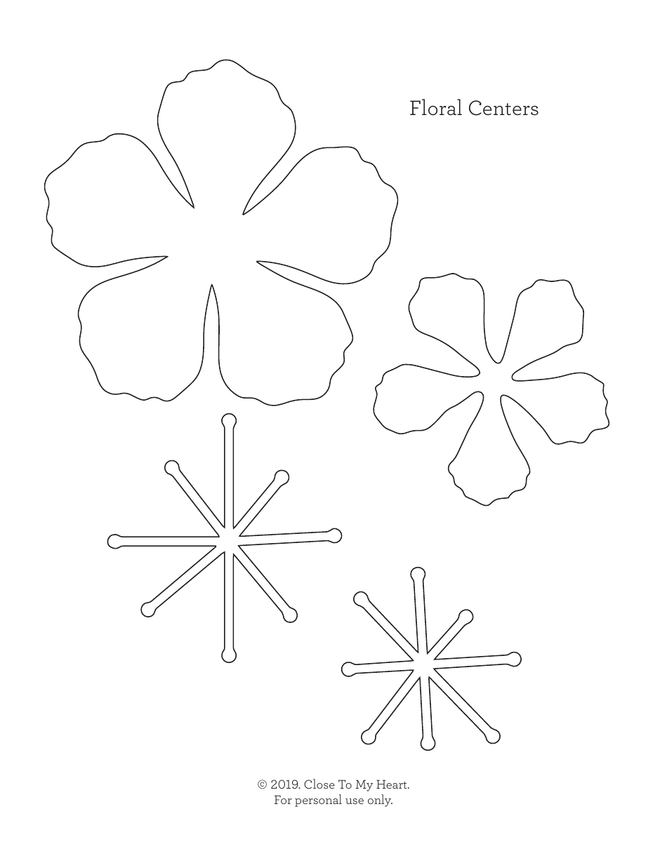 Paper Flower Templates - Close to My Heart, Page 6