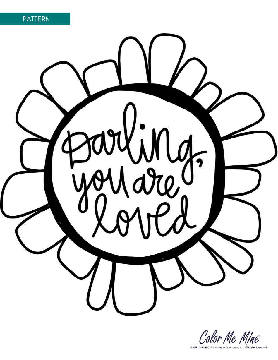 Darling Flower Plate Template - Color Me Mine Enterprises, Page 3