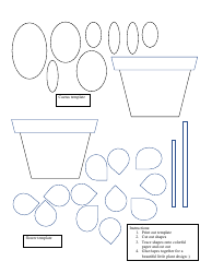 Document preview: Cactus Flower Template