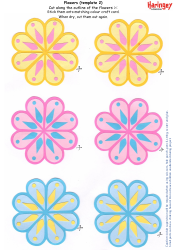 Paper Flower Headdress Templates, Page 3