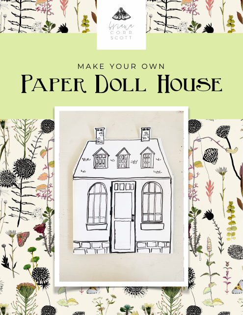 Cute and Creative Paper Doll House Template