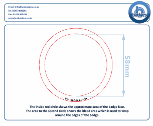 Document preview: 58mm Badge Template