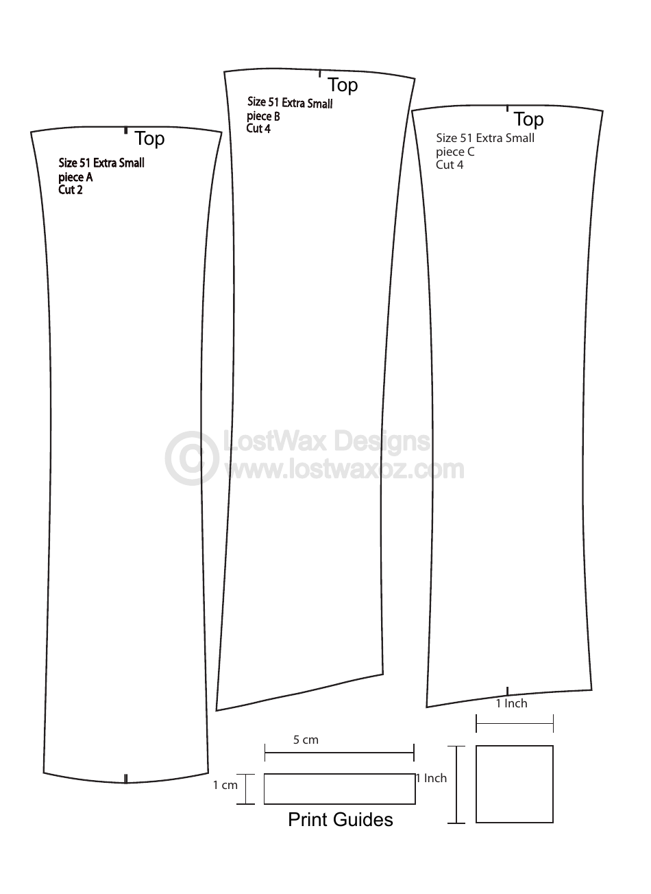 Flared Top Hat Craft Templates - Lostwax Designs, Page 10