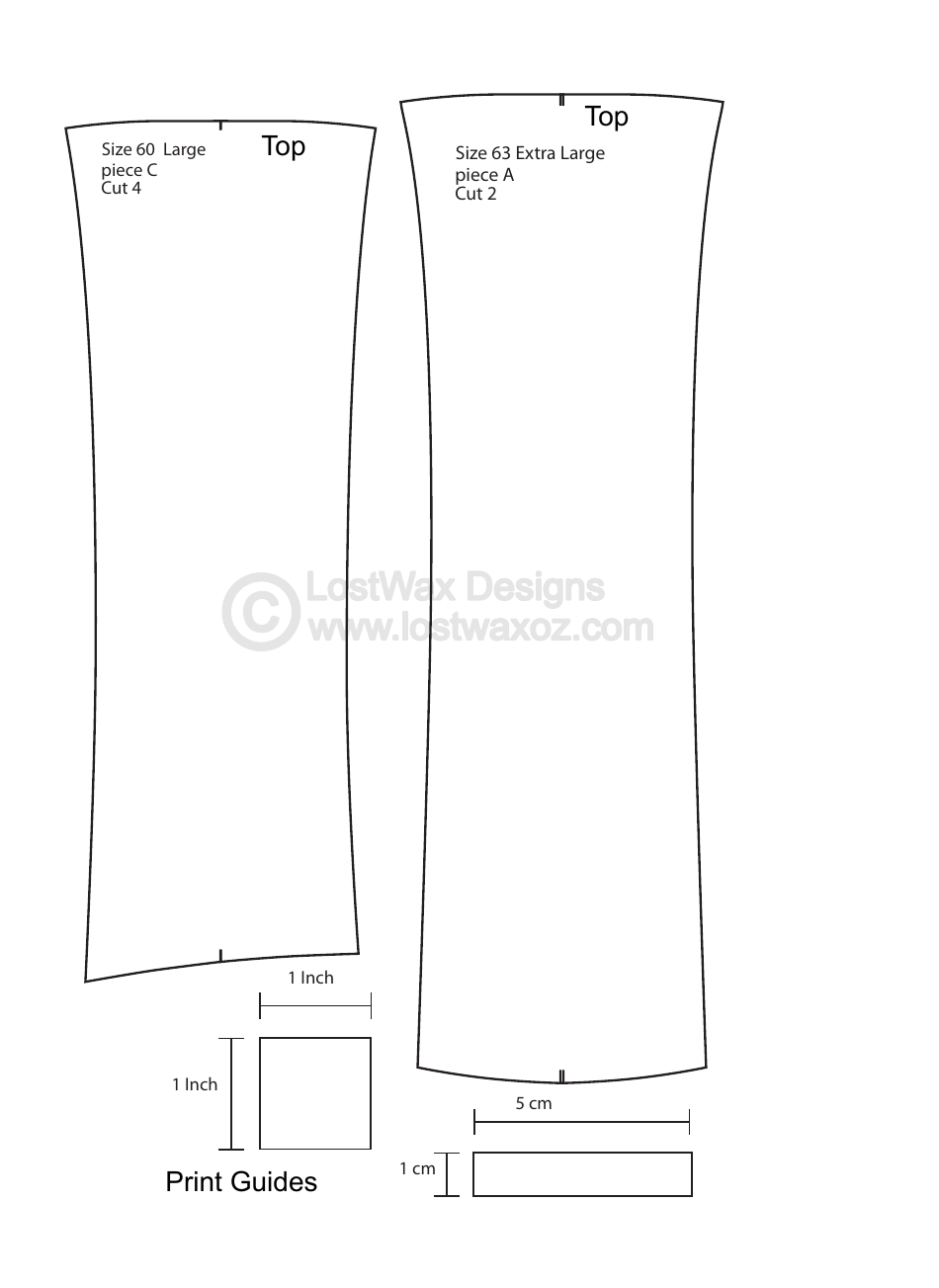 Flared Top Hat Craft Templates - Lostwax Designs, Page 14